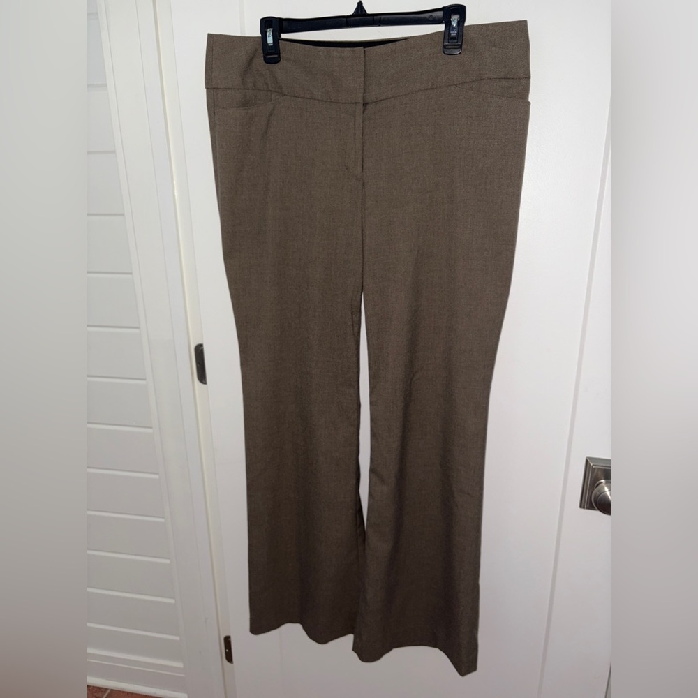 Express Editor wide waistband wide leg pants sz 14L 14 long EUC LN